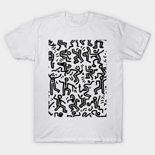 Everyday Lives of People - Graffiti Abstract Art T-Shirt